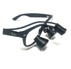 Ergonomic lighted loupes for dental hygienists